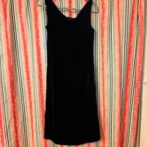 NWT Alexander McQueen 2007 Black Velvet Cocktail Dress